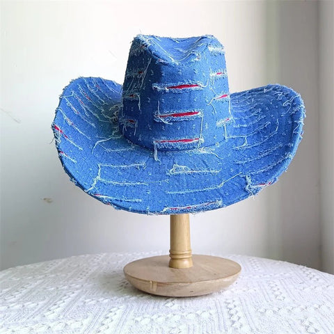 Western ethnic style cowboy hat tassel cowboy series fashion heart shape strap western cowboy hat - American ThistleWestern ethnic style cowboy hat tassel cowboy series fashion heart shape strap western cowboy hat