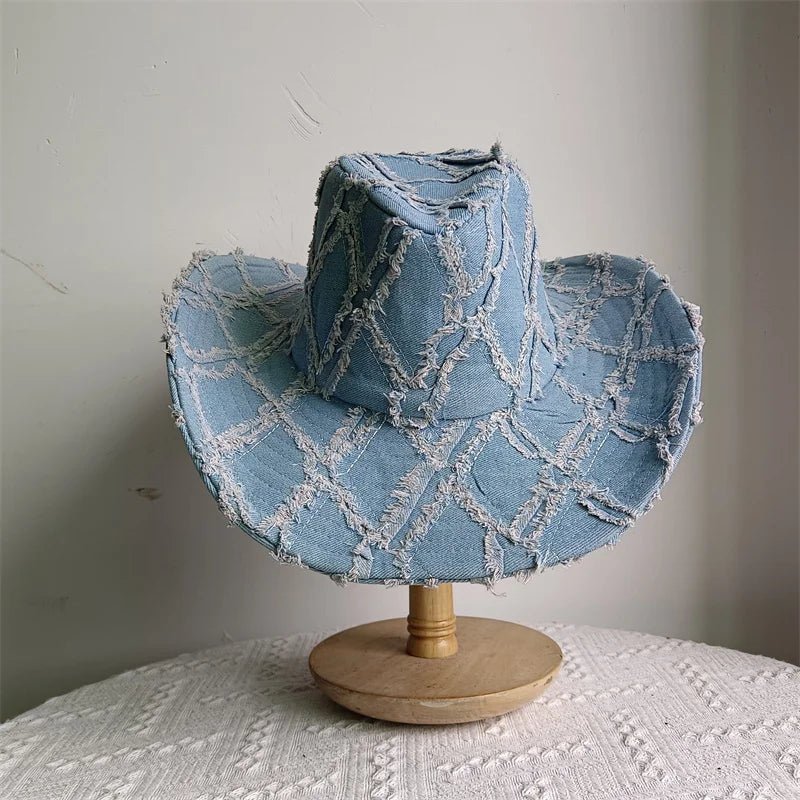 Western ethnic style cowboy hat tassel cowboy series fashion heart shape strap western cowboy hat - American ThistleWestern ethnic style cowboy hat tassel cowboy series fashion heart shape strap western cowboy hat