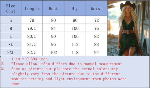 Western Plaid Style Cowboy Dress Deep V - Neck Asymmetric Lace Hem - American Thistle Western Plaid Style Cowboy Dress Deep V - Neck Asymmetric Lace Hem