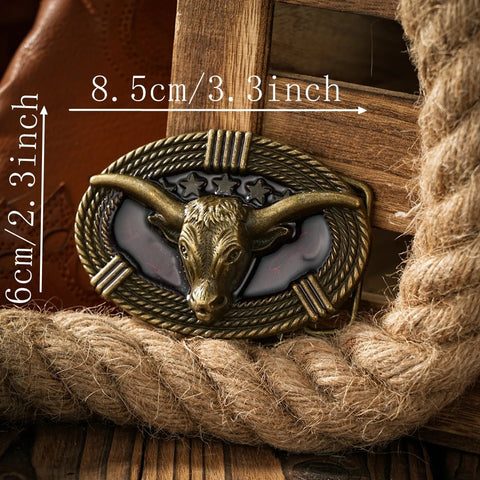 Western style plate buckle belt metal buckle one belt buckle - American ThistleWestern style plate buckle belt metal buckle one belt buckle