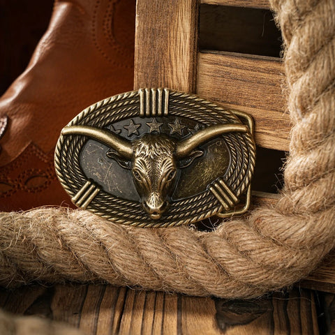 Western style plate buckle belt metal buckle one belt buckle - American ThistleWestern style plate buckle belt metal buckle one belt buckle