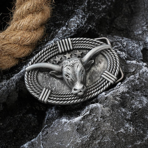 Western style plate buckle belt metal buckle one belt buckle - American ThistleWestern style plate buckle belt metal buckle one belt buckle