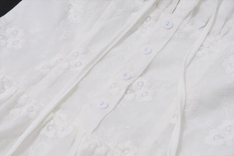 White Backless Long Maxi Dress Summer - American Thistle White Backless Long Maxi Dress Summer