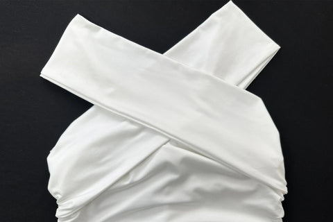 White Off The Shoulder Bodycon Top. - American Thistle White Off The Shoulder Bodycon Top.