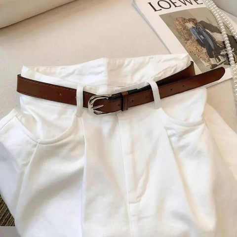 White Wide Leg Jeans High Waist Casual Loose Women's Denim Pants Folded Design Versatile Floor - Length Trousers - American Thistle White Wide Leg Jeans High Waist Casual Loose Women's Denim Pants Folded Design Versatile Floor - Length Trousers