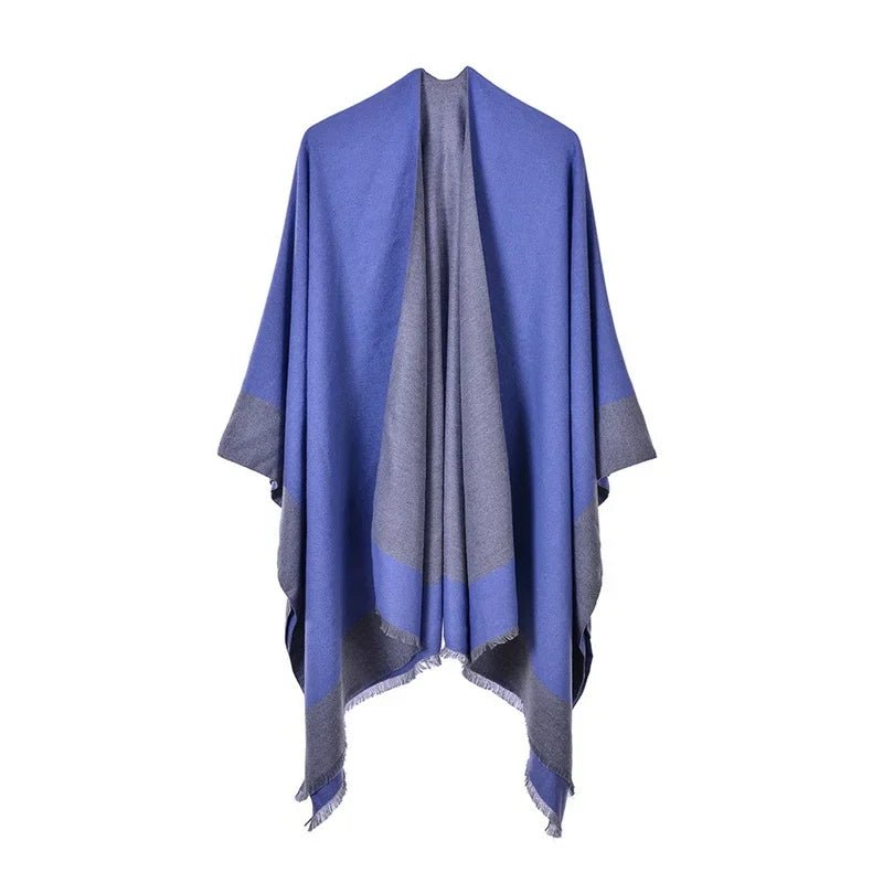 Winter Fashion Poncho Women Capes Scarf Imitation Cashmere Ladies Scarves Warm Shawls Wraps Woman Ponchos - American Thistle Winter Fashion Poncho Women Capes Scarf Imitation Cashmere Ladies Scarves Warm Shawls Wraps Woman Ponchos