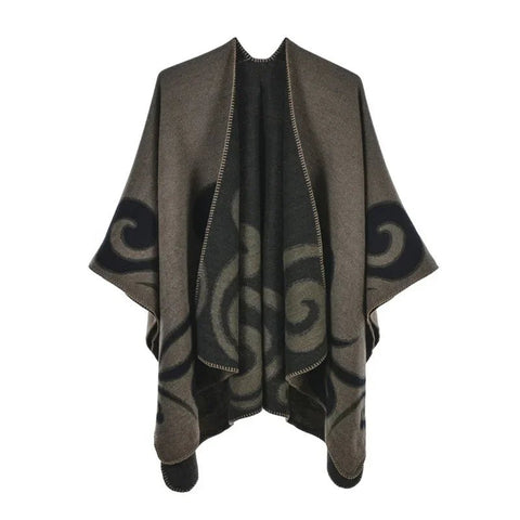 Winter Fashion Poncho Women Capes Scarf Imitation Cashmere Ladies Scarves Warm Shawls Wraps Woman Ponchos - American Thistle Winter Fashion Poncho Women Capes Scarf Imitation Cashmere Ladies Scarves Warm Shawls Wraps Woman Ponchos