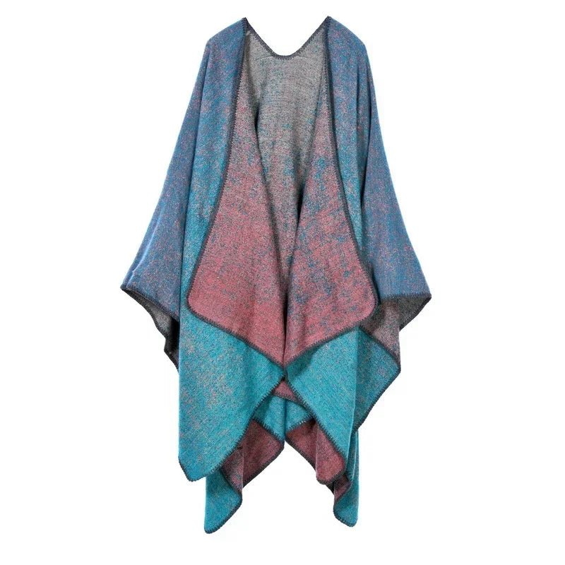 Winter Fashion Poncho Women Capes Scarf Imitation Cashmere Ladies Scarves Warm Shawls Wraps Woman Ponchos - American Thistle Winter Fashion Poncho Women Capes Scarf Imitation Cashmere Ladies Scarves Warm Shawls Wraps Woman Ponchos