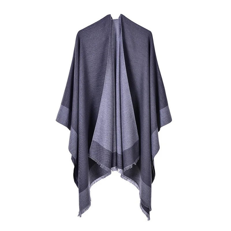 Winter Fashion Poncho Women Capes Scarf Imitation Cashmere Ladies Scarves Warm Shawls Wraps Woman Ponchos - American Thistle Winter Fashion Poncho Women Capes Scarf Imitation Cashmere Ladies Scarves Warm Shawls Wraps Woman Ponchos