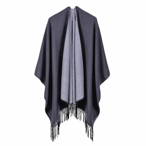 Winter Fashion Poncho Women Capes Scarf Imitation Cashmere Ladies Scarves Warm Shawls Wraps Woman Ponchos - American Thistle Winter Fashion Poncho Women Capes Scarf Imitation Cashmere Ladies Scarves Warm Shawls Wraps Woman Ponchos