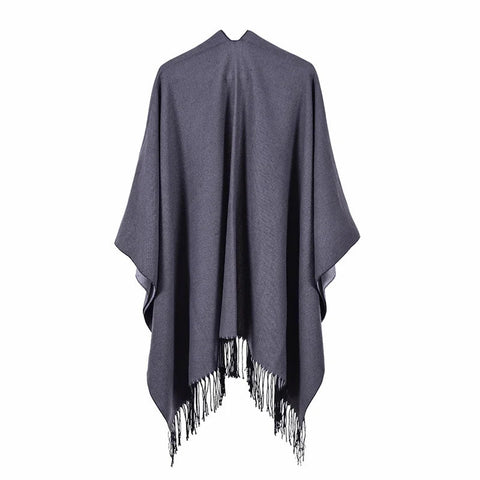 Winter Fashion Poncho Women Capes Scarf Imitation Cashmere Ladies Scarves Warm Shawls Wraps Woman Ponchos - American Thistle Winter Fashion Poncho Women Capes Scarf Imitation Cashmere Ladies Scarves Warm Shawls Wraps Woman Ponchos