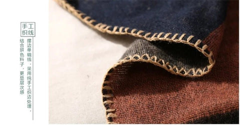 Winter Fashion Poncho Women Capes Scarf Imitation Cashmere Ladies Scarves Warm Shawls Wraps Woman Ponchos - American Thistle Winter Fashion Poncho Women Capes Scarf Imitation Cashmere Ladies Scarves Warm Shawls Wraps Woman Ponchos