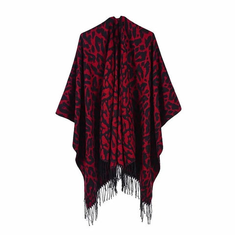 Winter Fashion Poncho Women Capes Scarf Imitation Cashmere Ladies Scarves Warm Shawls Wraps Woman Ponchos - American Thistle Winter Fashion Poncho Women Capes Scarf Imitation Cashmere Ladies Scarves Warm Shawls Wraps Woman Ponchos