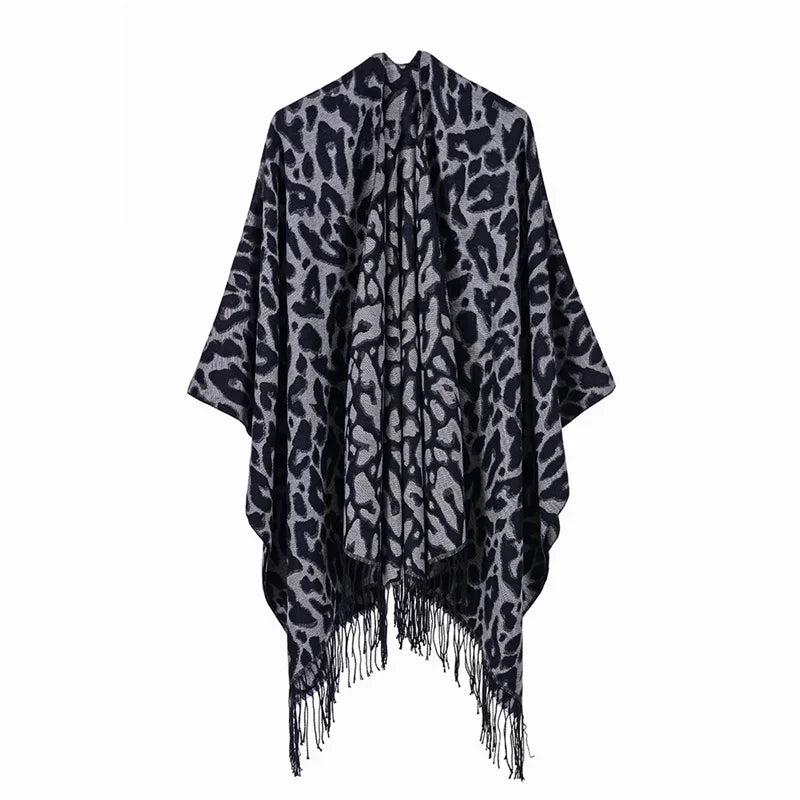 Winter Fashion Poncho Women Capes Scarf Imitation Cashmere Ladies Scarves Warm Shawls Wraps Woman Ponchos - American Thistle Winter Fashion Poncho Women Capes Scarf Imitation Cashmere Ladies Scarves Warm Shawls Wraps Woman Ponchos
