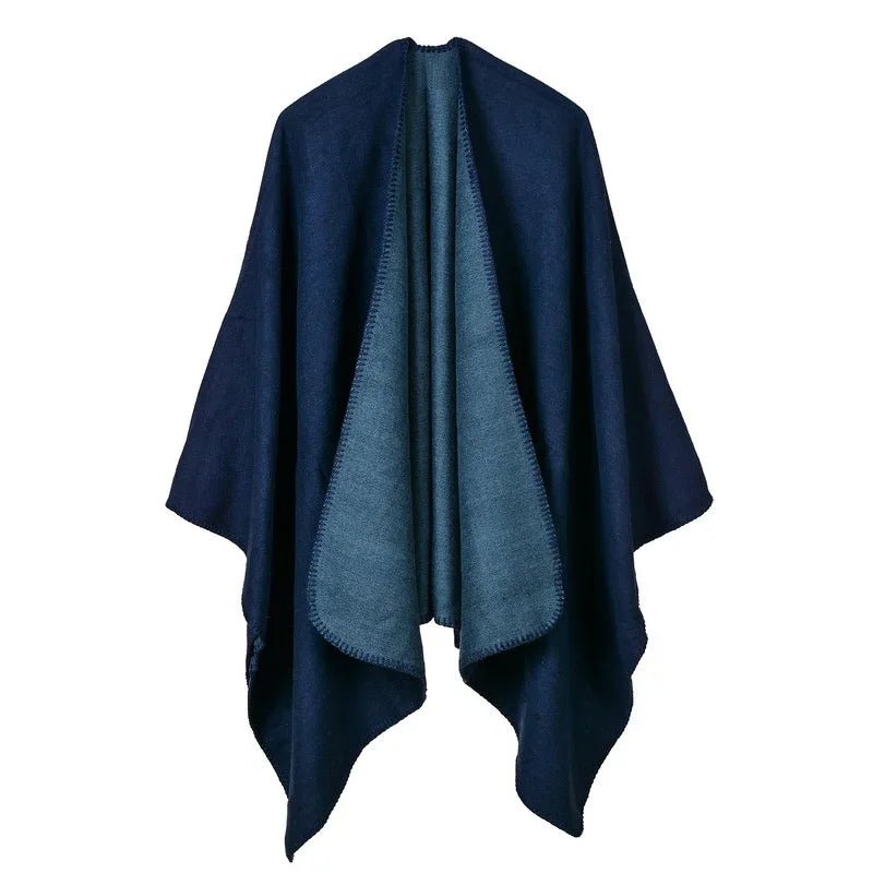 Winter Fashion Poncho Women Capes Scarf Imitation Cashmere Ladies Scarves Warm Shawls Wraps Woman Ponchos - American Thistle Winter Fashion Poncho Women Capes Scarf Imitation Cashmere Ladies Scarves Warm Shawls Wraps Woman Ponchos
