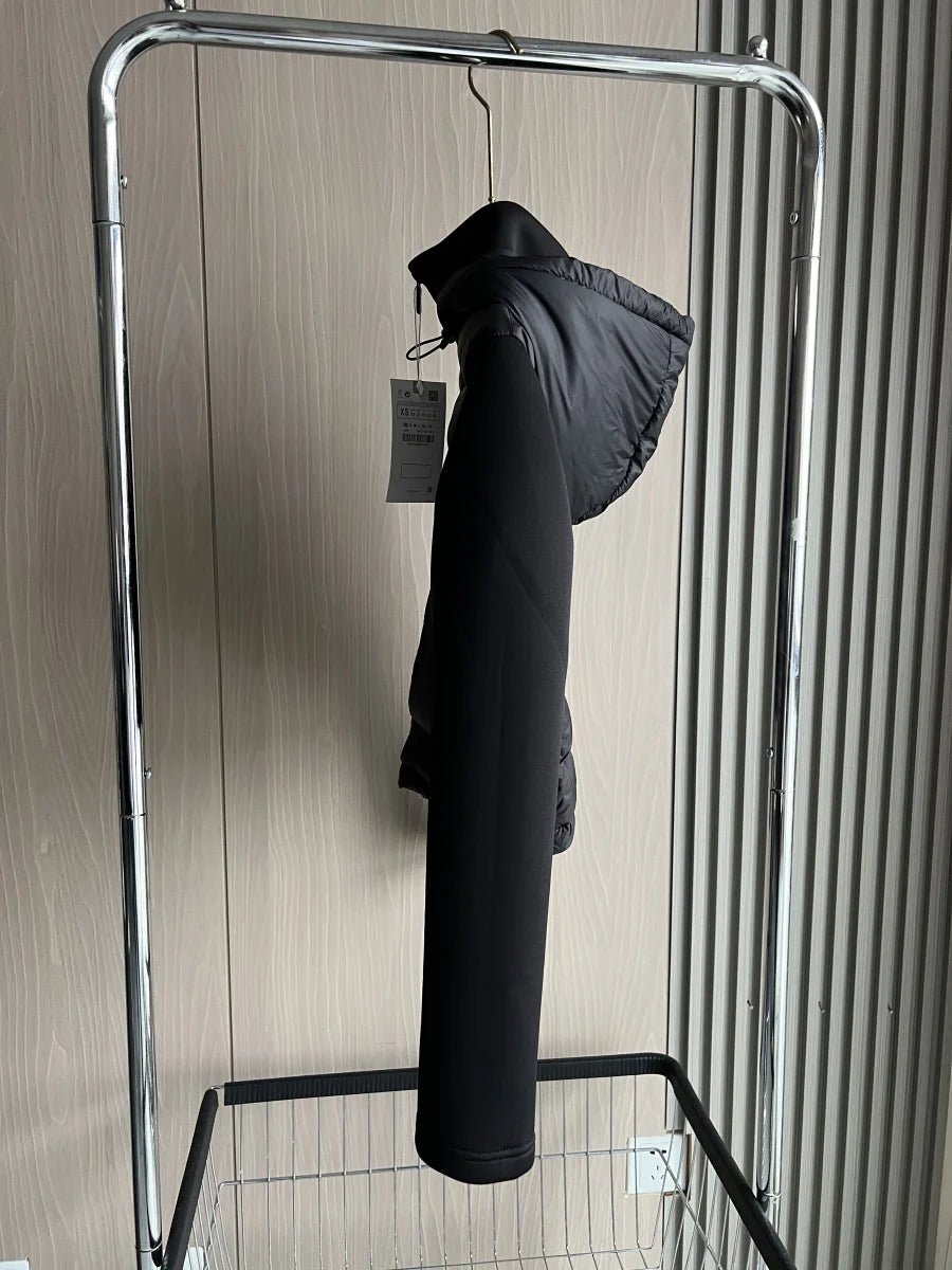 Winter New Arrival Women's Lightweight Down Jacket with Long Sleeves and Zippered Hooded - American Thistle Winter New Arrival Women's Lightweight Down Jacket with Long Sleeves and Zippered Hooded