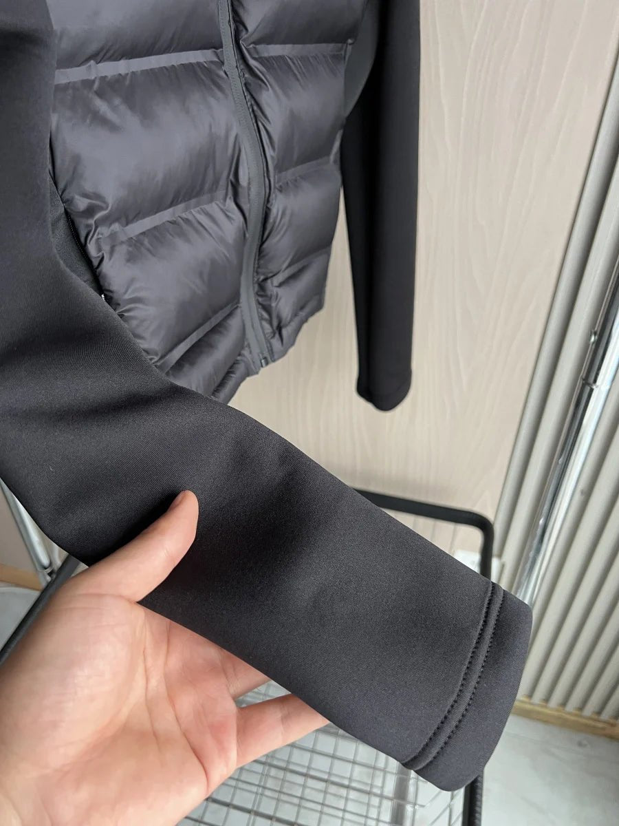 Winter New Arrival Women's Lightweight Down Jacket with Long Sleeves and Zippered Hooded - American Thistle Winter New Arrival Women's Lightweight Down Jacket with Long Sleeves and Zippered Hooded