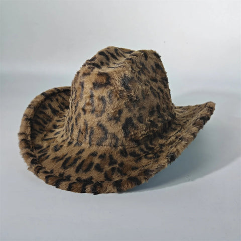 Winter rabbit fur cowboy hat 7.5 cm western cowboy - American ThistleWinter rabbit fur cowboy hat 7.5 cm western cowboy