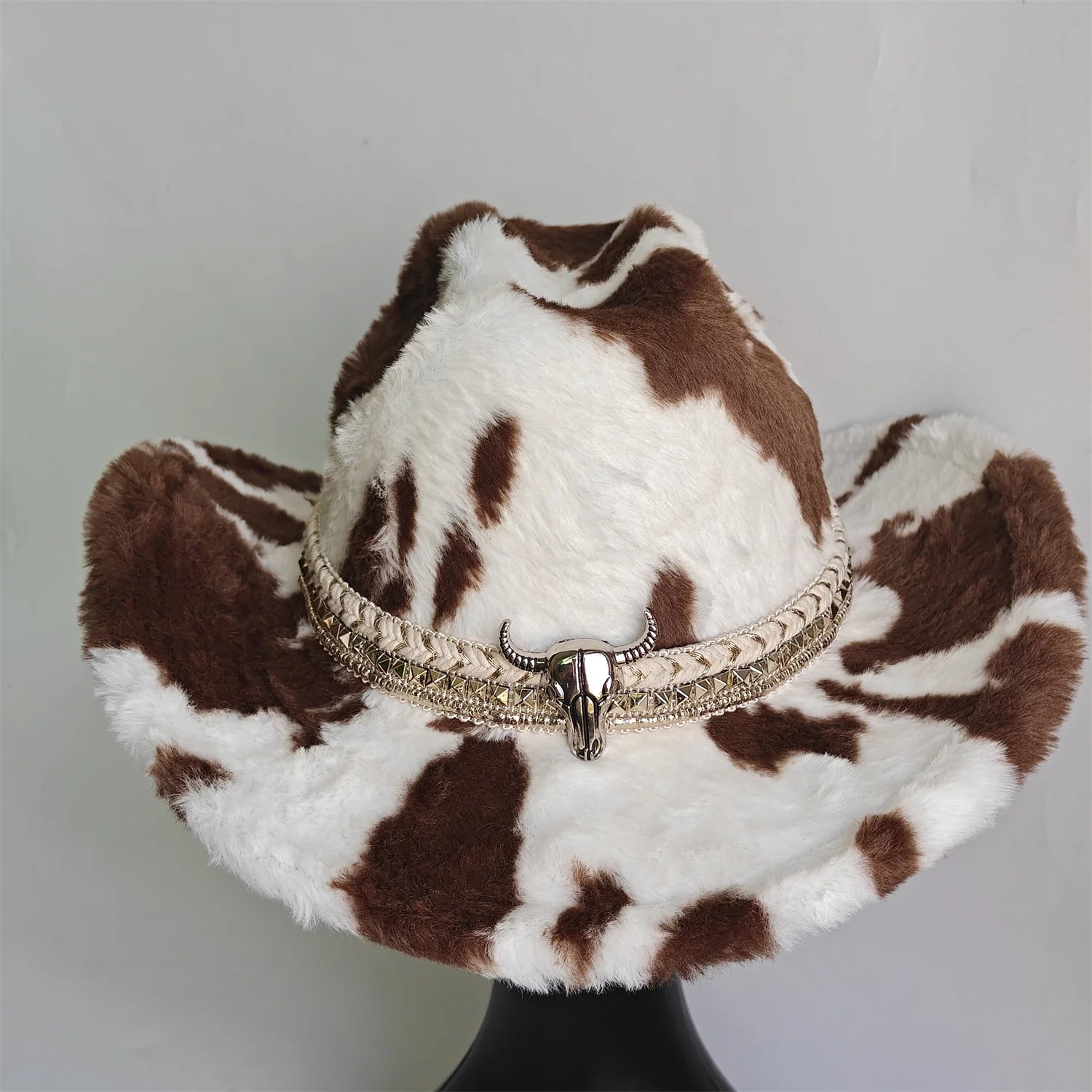 Winter rabbit fur cowboy hat 7.5 cm western cowboy - American ThistleWinter rabbit fur cowboy hat 7.5 cm western cowboy