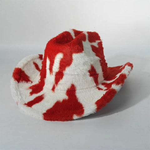 Winter rabbit fur cowboy hat 7.5 cm western cowboy - American ThistleWinter rabbit fur cowboy hat 7.5 cm western cowboy