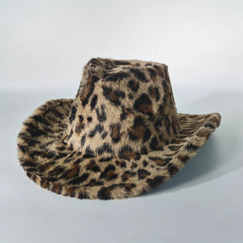 Winter rabbit fur cowboy hat 7.5 cm western cowboy - American ThistleWinter rabbit fur cowboy hat 7.5 cm western cowboy