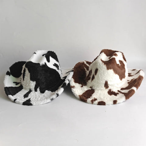Winter rabbit fur cowboy hat 7.5 cm western cowboy - American ThistleWinter rabbit fur cowboy hat 7.5 cm western cowboy