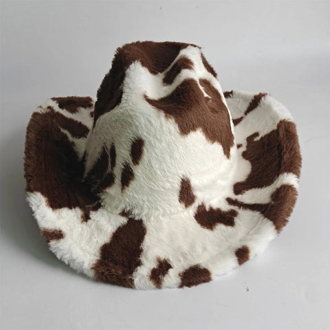 Winter rabbit fur cowboy hat 7.5 cm western cowboy - American ThistleWinter rabbit fur cowboy hat 7.5 cm western cowboy