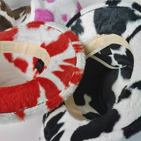 Winter rabbit fur cowboy hat 7.5 cm western cowboy - American ThistleWinter rabbit fur cowboy hat 7.5 cm western cowboy