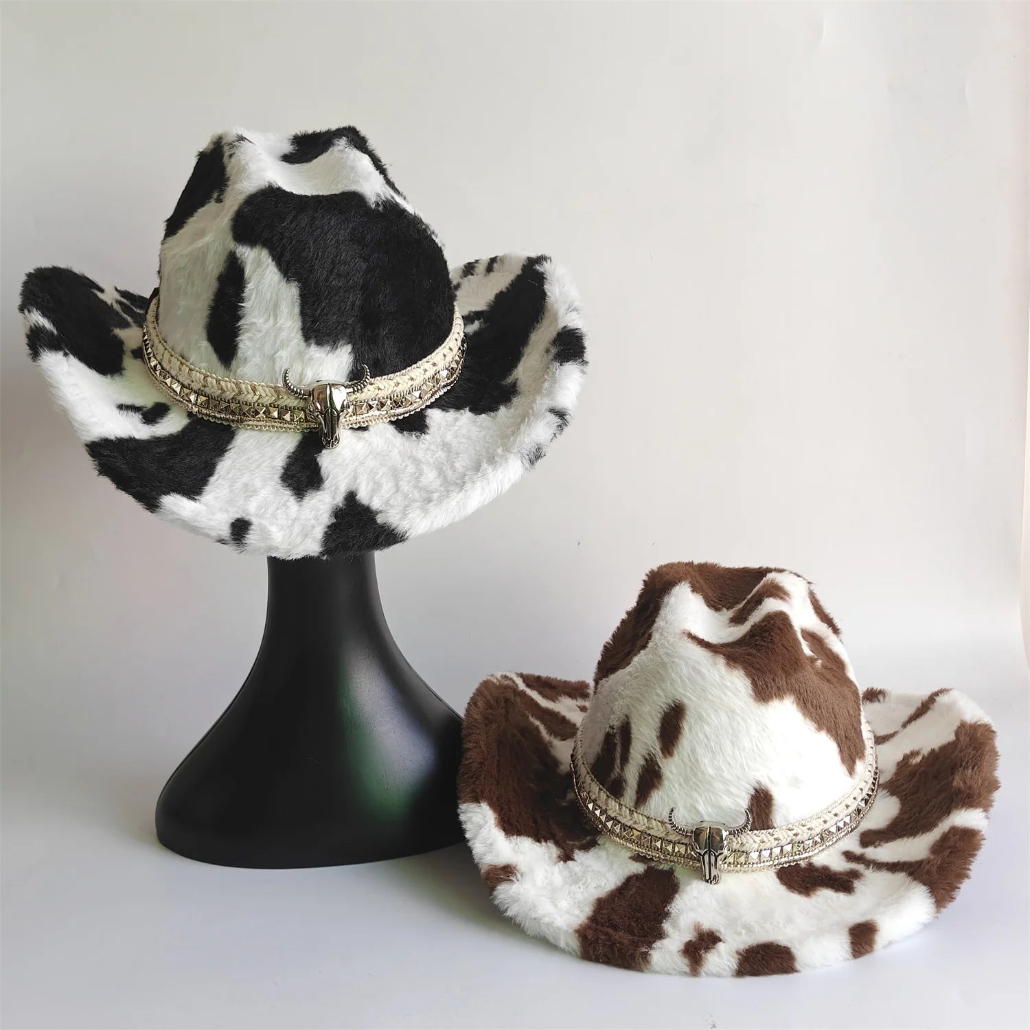 Winter rabbit fur cowboy hat 7.5 cm western cowboy - American ThistleWinter rabbit fur cowboy hat 7.5 cm western cowboy