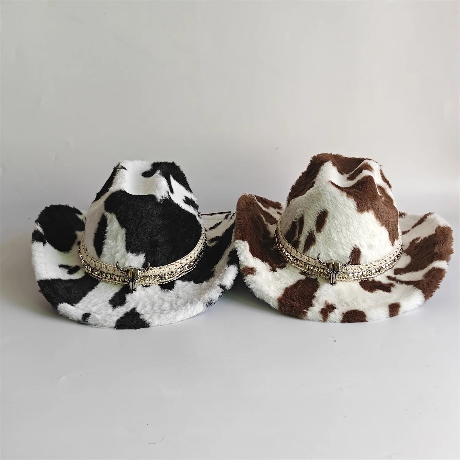 Winter rabbit fur cowboy hat 7.5 cm western cowboy - American ThistleWinter rabbit fur cowboy hat 7.5 cm western cowboy