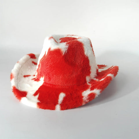 Winter rabbit fur cowboy hat 7.5 cm western cowboy - American ThistleWinter rabbit fur cowboy hat 7.5 cm western cowboy