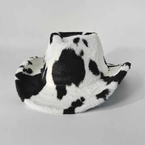 Winter rabbit fur cowboy hat 7.5 cm western cowboy - American ThistleWinter rabbit fur cowboy hat 7.5 cm western cowboy