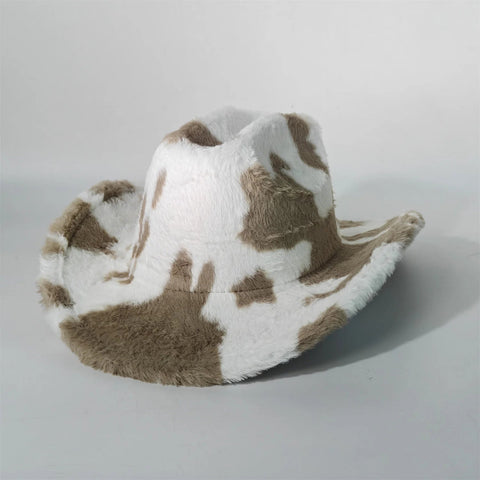 Winter rabbit fur cowboy hat 7.5 cm western cowboy - American ThistleWinter rabbit fur cowboy hat 7.5 cm western cowboy