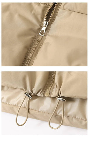 Winter Short Down Sleeveless Puffer Vest Women Warm Stand Collar Zipper Jacket Casual - American Thistle Winter Short Down Sleeveless Puffer Vest Women Warm Stand Collar Zipper Jacket Casual