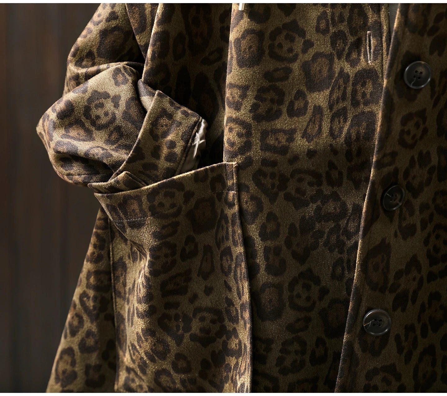 Women Casual Hooded Coats New Arrival Autumn Vintage Style Leopard Print Loose - American Thistle Women Casual Hooded Coats New Arrival Autumn Vintage Style Leopard Print Loose