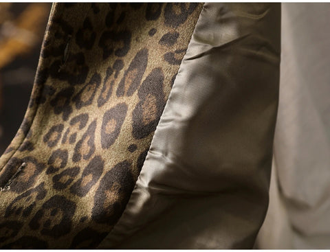 Women Casual Hooded Coats New Arrival Autumn Vintage Style Leopard Print Loose - American Thistle Women Casual Hooded Coats New Arrival Autumn Vintage Style Leopard Print Loose