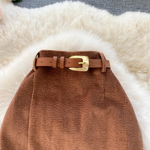 Women Corduroy Long Skirt Corduroy - American Thistle Women Corduroy Long Skirt Corduroy