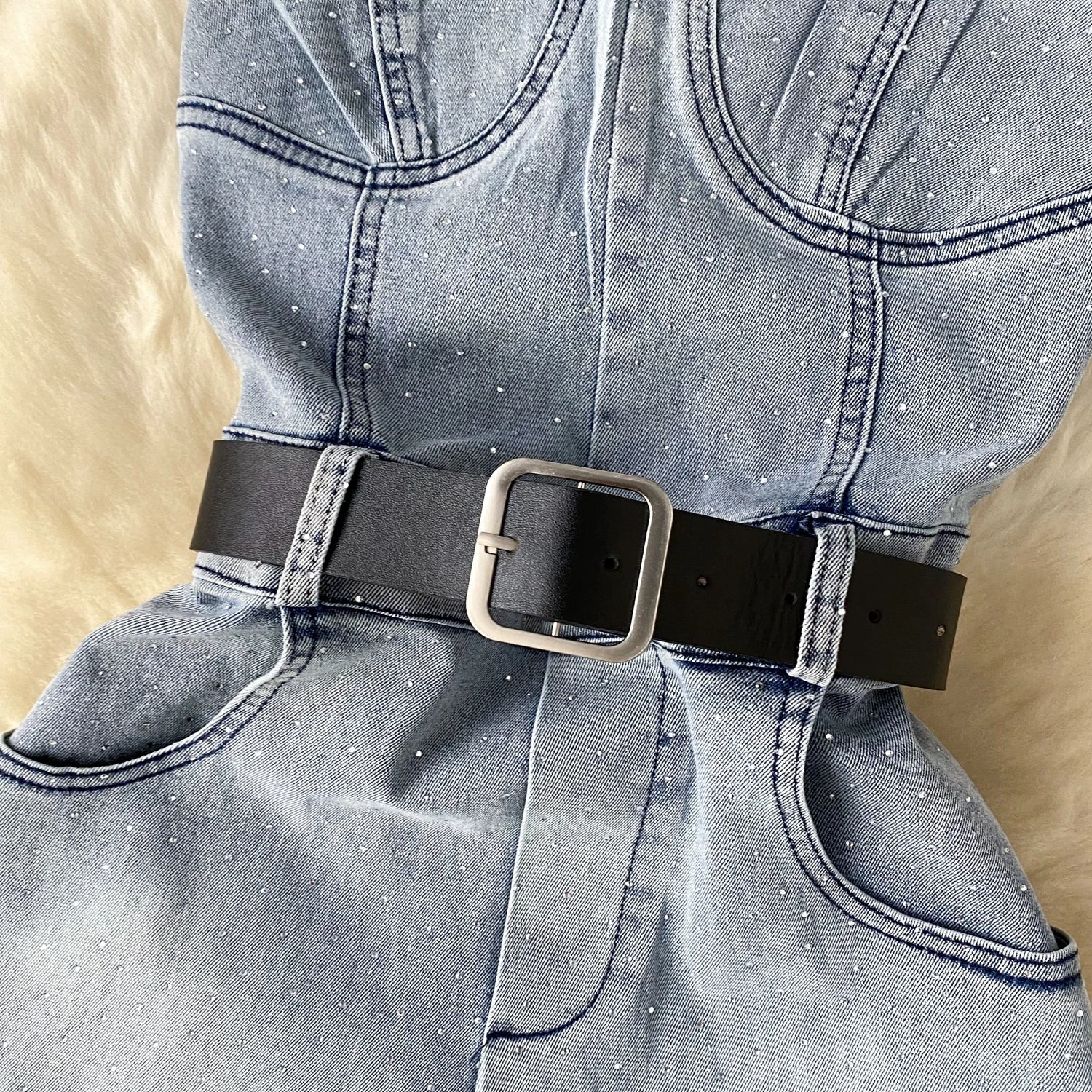 Women Denim one pieces Summer High Waist Slim Sleeveless Strapless Romper - American Thistle Women Denim one pieces Summer High Waist Slim Sleeveless Strapless Romper