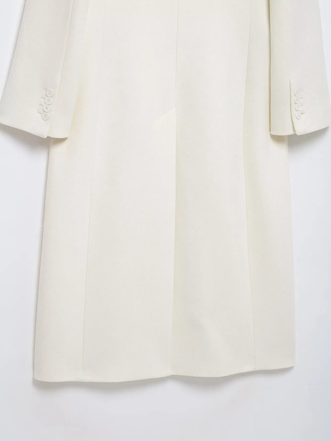 Women Elegant Long Coat Pink Blended Lapel Buttons Lined Winter Coat - American Thistle Women Elegant Long Coat Pink Blended Lapel Buttons Lined Winter Coat