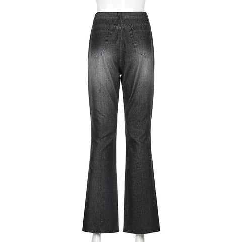 Women Flare Bell Bottom Jeans High Waisted Wide Ripped Leg Denim Pants - American Thistle Women Flare Bell Bottom Jeans High Waisted Wide Ripped Leg Denim Pants