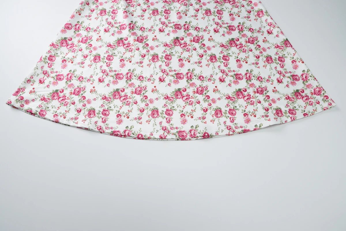 Women Floral Bodycon Long Dress - American Thistle Women Floral Bodycon Long Dress