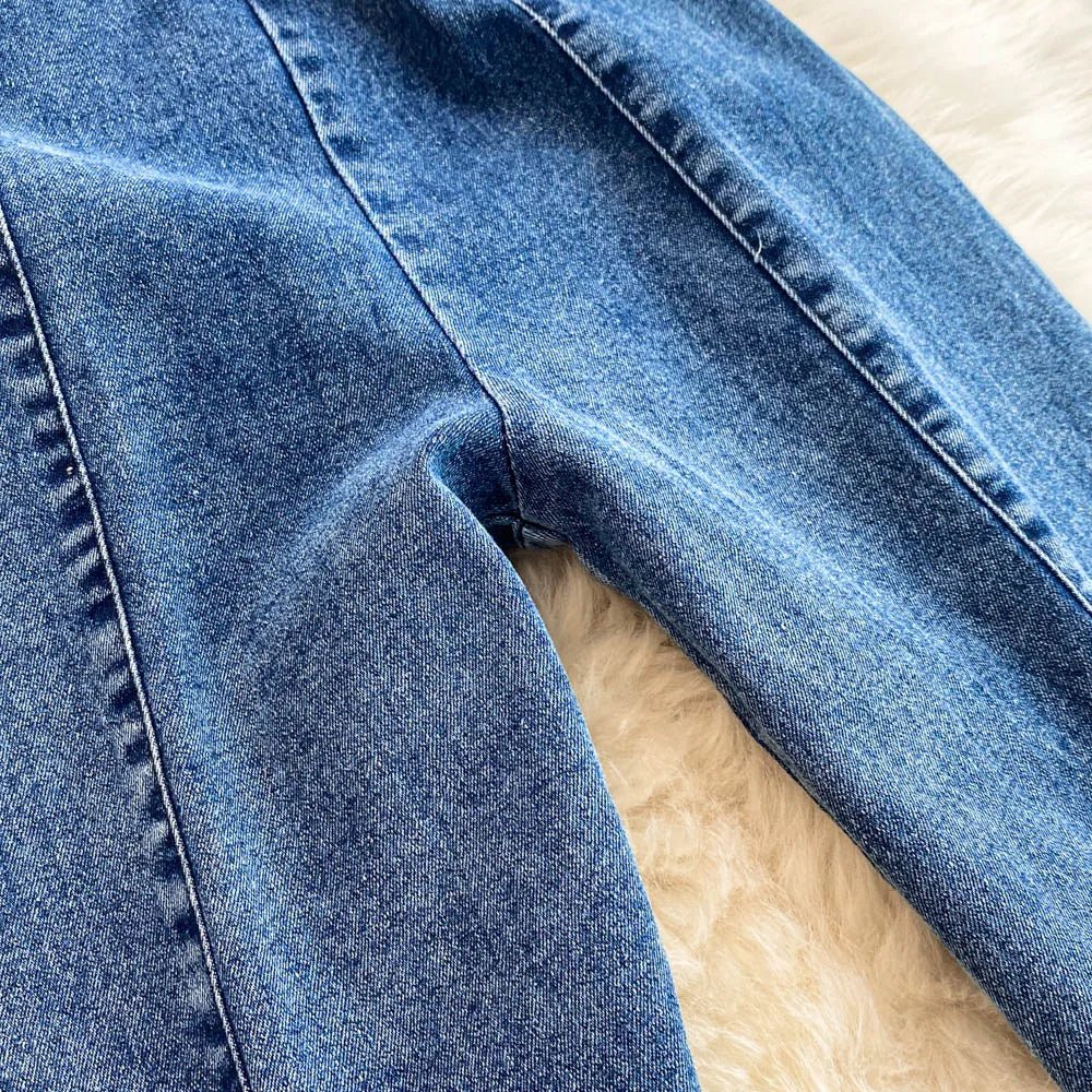 Women Jean Jumpsuit Rompers Single Breasted Sleeveless Vintage Denim - American Thistle Women Jean Jumpsuit Rompers Single Breasted Sleeveless Vintage Denim