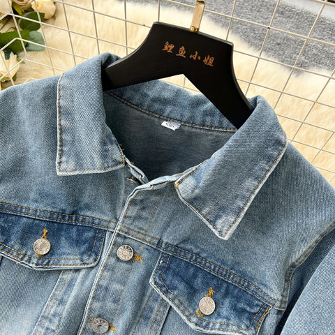 Women Long Sleeve Denim Jumpersuit Rompers Chic Fashion Retro Long - sleeved High - waisted Casual Jeans - American Thistle Women Long Sleeve Denim Jumpersuit Rompers Chic Fashion Retro Long - sleeved High - waisted Casual Jeans