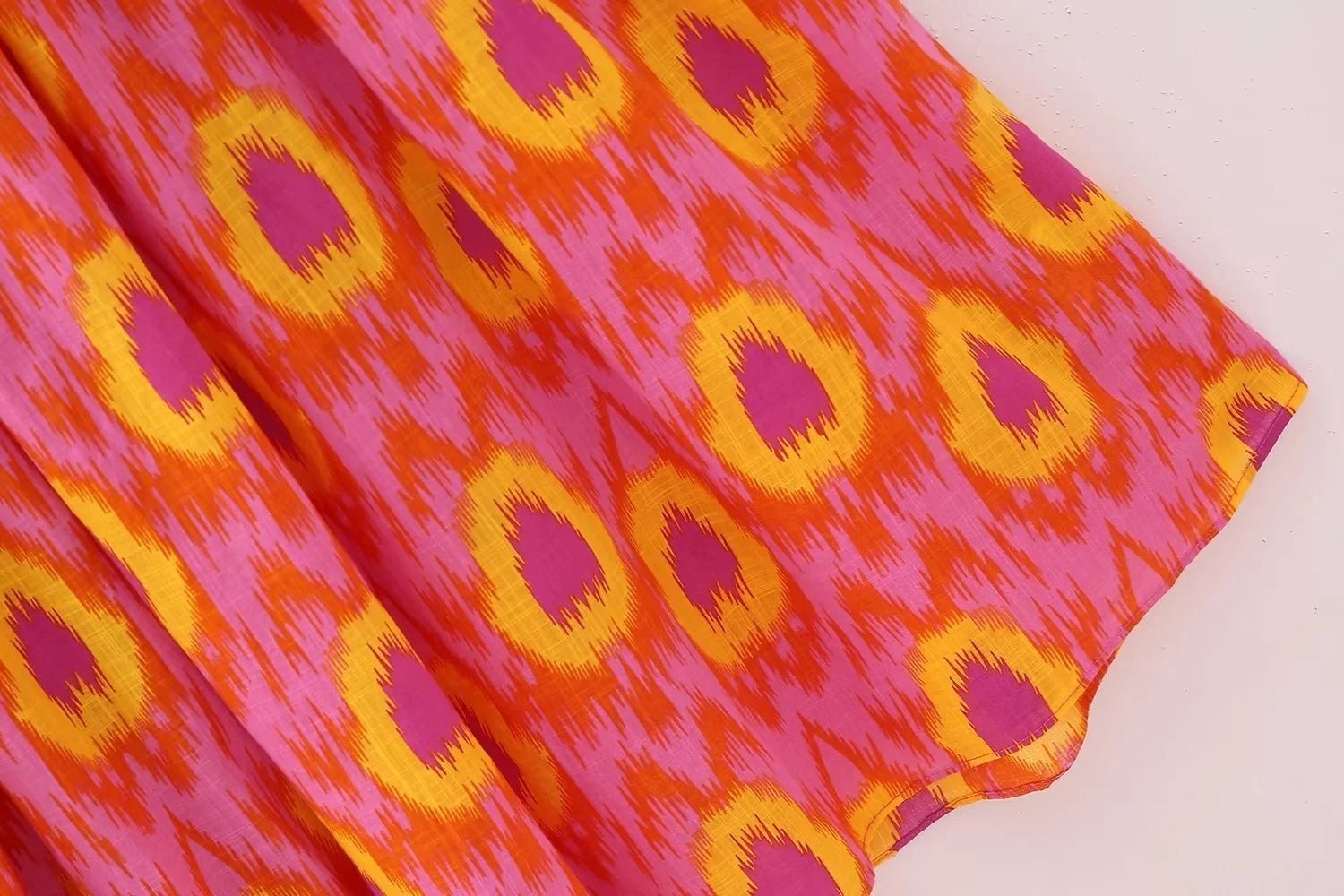 Women Summer Print Ruffle Pleated Long Dress Fashion Off Shoulder Puff Sleeve Midi Dresses Casual - American Thistle Women Summer Print Ruffle Pleated Long Dress Fashion Off Shoulder Puff Sleeve Midi Dresses Casual