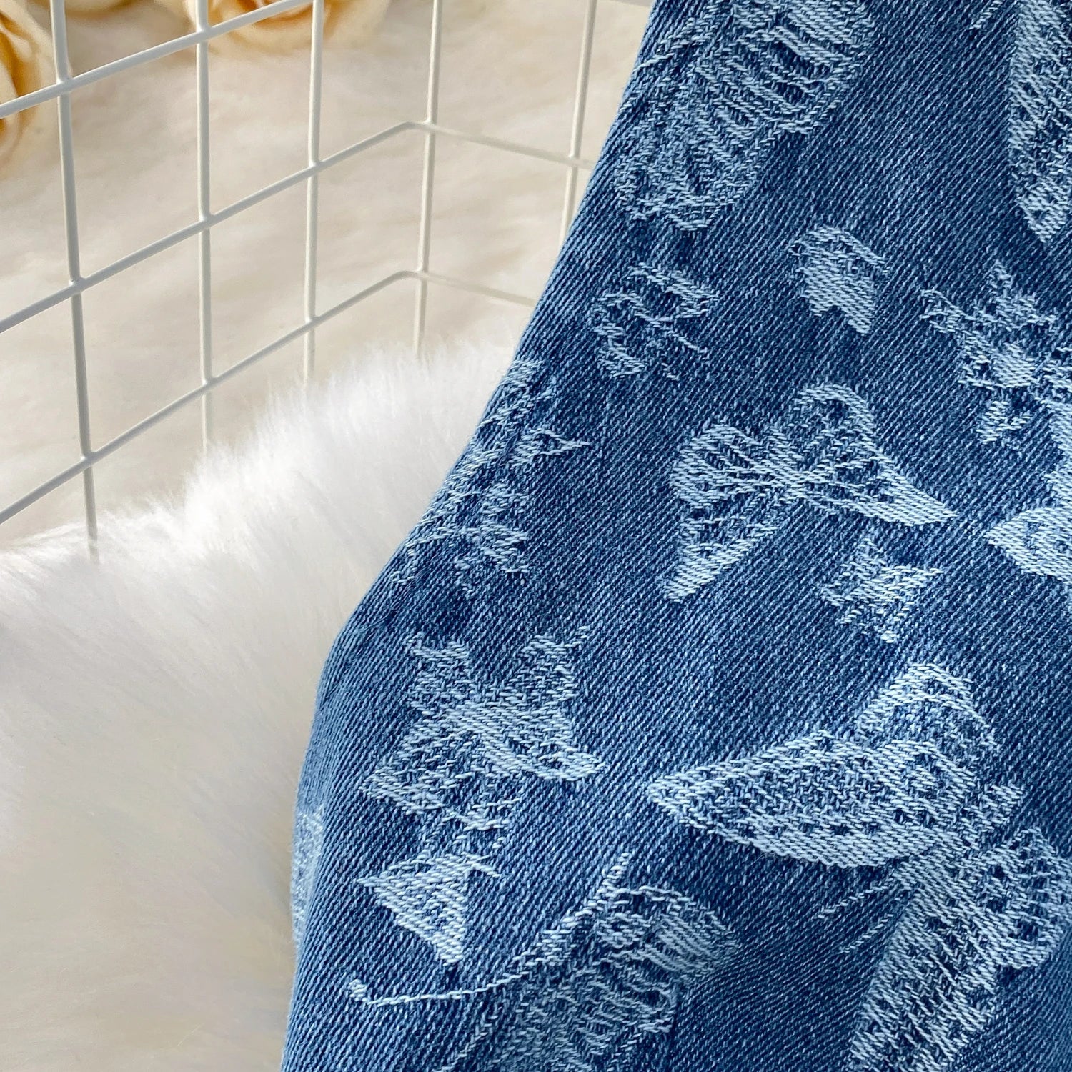 Women Summer Printed Butterfly Denim Jumpsuits - American Thistle Women Summer Printed Butterfly Denim Jumpsuits