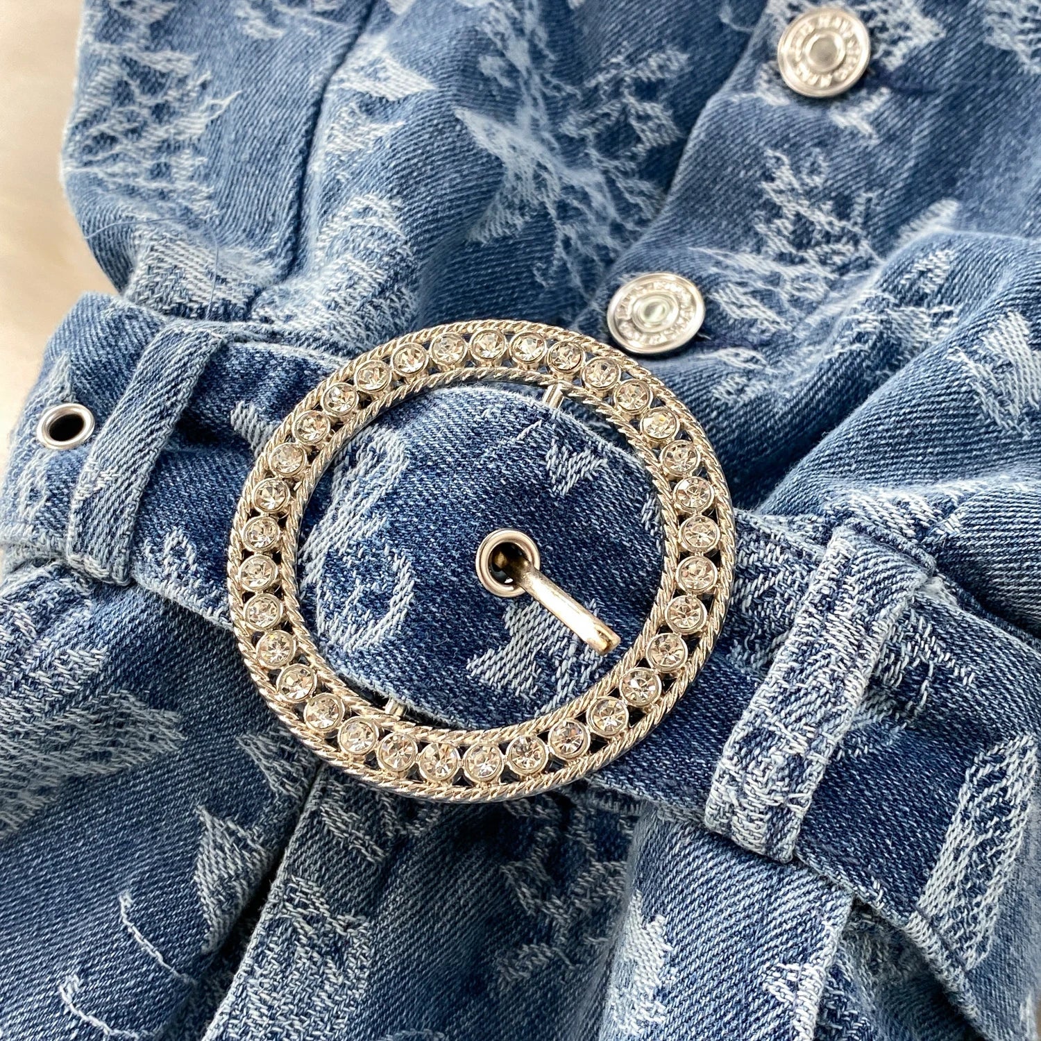 Women Summer Printed Butterfly Denim Jumpsuits - American Thistle Women Summer Printed Butterfly Denim Jumpsuits