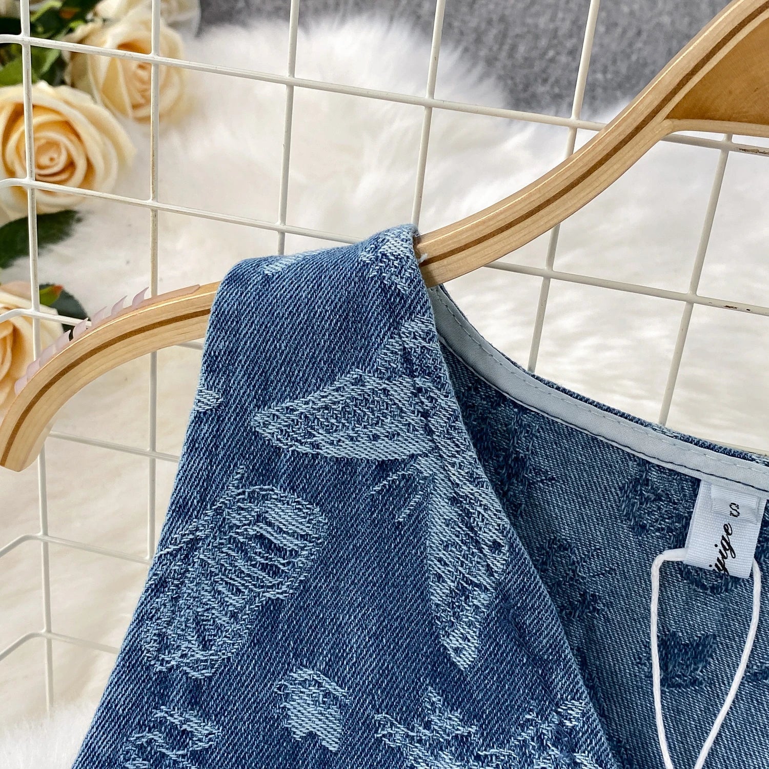 Women Summer Printed Butterfly Denim Jumpsuits - American Thistle Women Summer Printed Butterfly Denim Jumpsuits