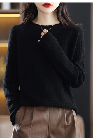 Women Sweater O - neck Autumn Winter Basic Pullover - American Thistle Women Sweater O - neck Autumn Winter Basic Pullover