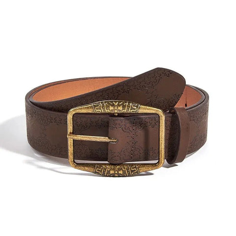 Women Western Belt Vintage Metal Buckle Leather Belts Country Cowboy Cowgirl Belt - American ThistleWomen Western Belt Vintage Metal Buckle Leather Belts Country Cowboy Cowgirl Belt