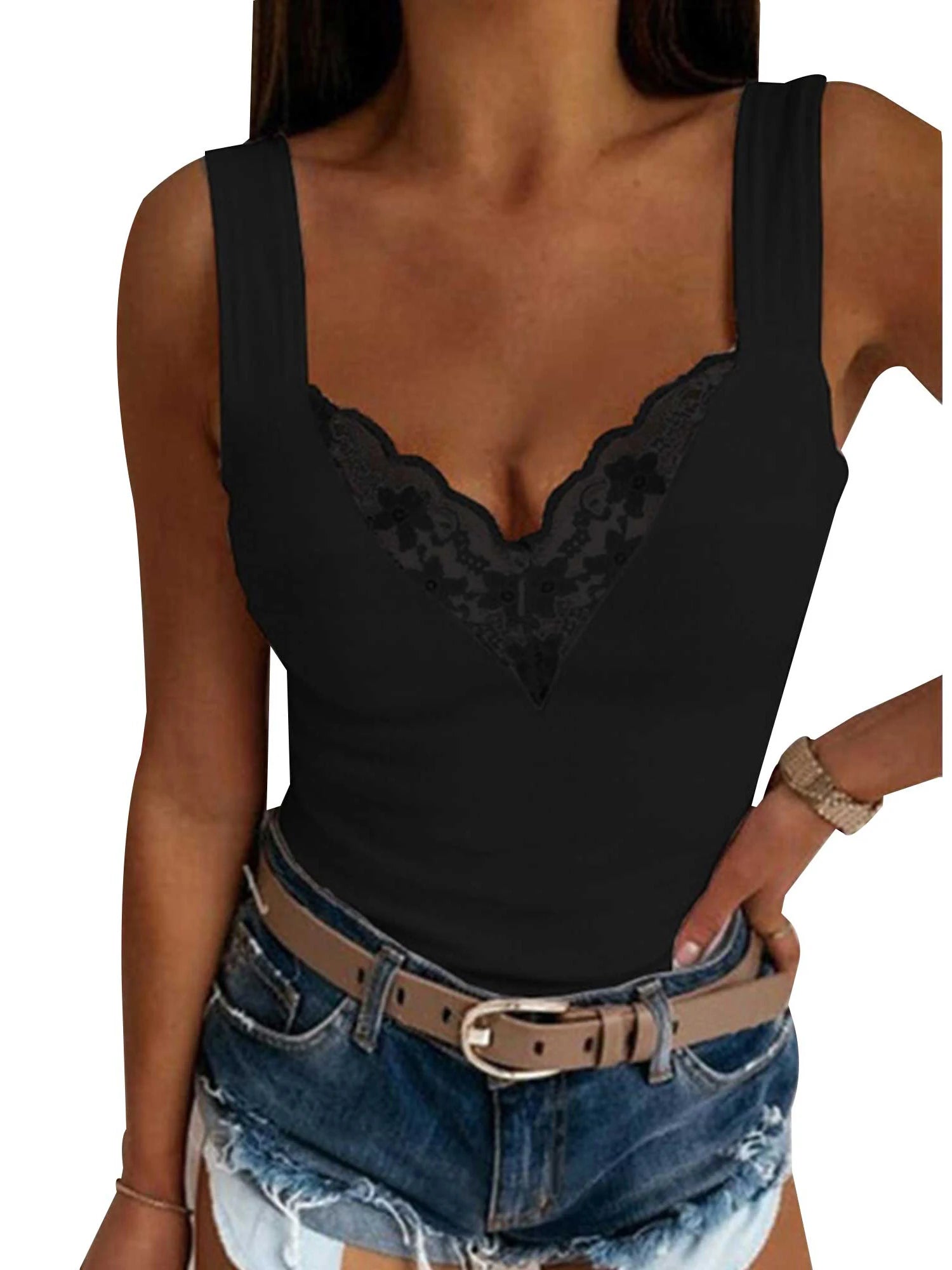 Women's Clothing Sexy Lace Tank Top For Ladies - American Thistle Women's Clothing Sexy Lace Tank Top For Ladies